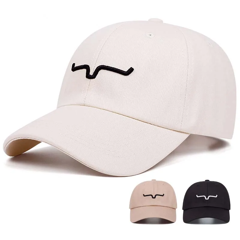 Fashion Simple Best-selling Horn Embroidered Baseball Cap Outdoor Sports Soft Peak Duck Bill Hat Cross-border Breathable Sun hat