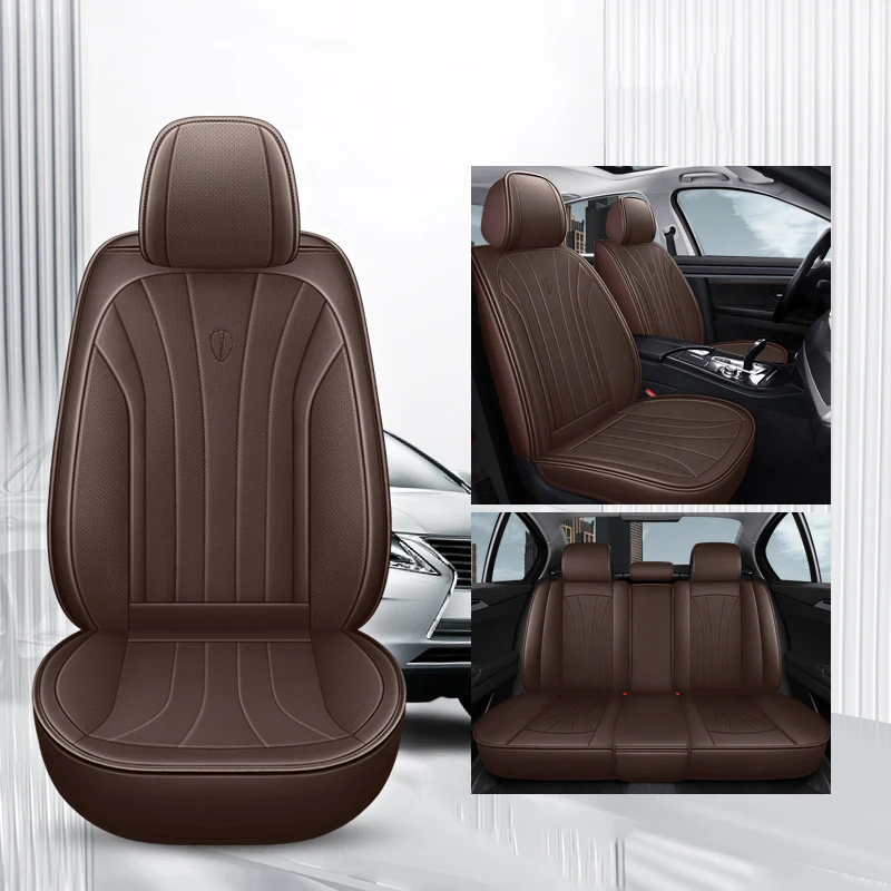 

Universal Car Seat Cover Full Set For Subaru Outback Forester Legacy Impreza PU Leather Cushion Auto Accsesories Interior 차량용품