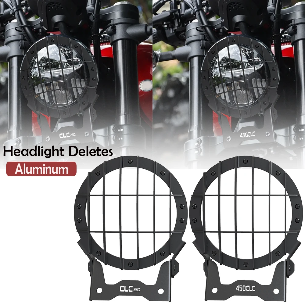 

For CFMOTO CLC 450 Bobber 450 250 CL-C Motorcycle Headlight Protector Guard Lense Cover 250 CLC CL-C 250 CLC 250 2024-2025-2026