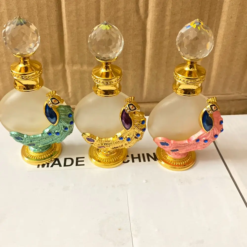 Crystal Arabian Style Lotion bottling Luxury Empty Cosmetics Container Perfume Bottle Oils Dropper Bottle Refillable Bottle