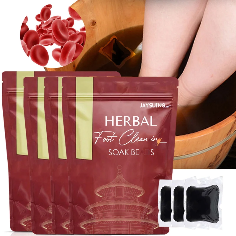 

Herbal Foot Cleansing Soak Bead Lymphatic Drainage Ginger Slimming Foot Bath Bag Botanical Cleansing Beads For Men Women