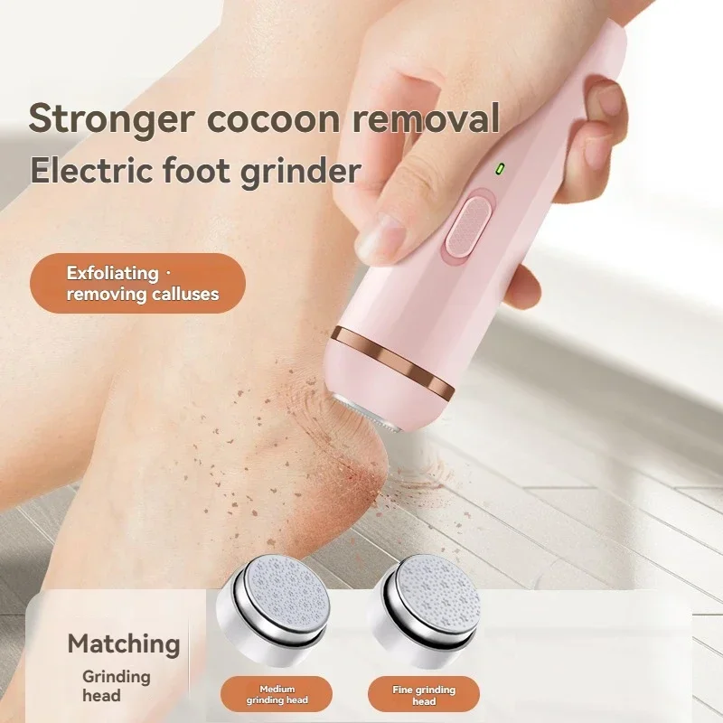 ملف العناية بالقدم الكهربائية مزيل مسامير القدم الكعوب الساق إزالة الجلد الميت مجموعة أدوات باديكير واستبدال رأس الطحن