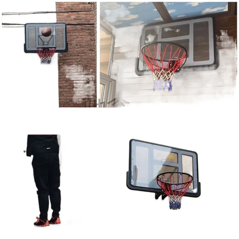 Стандартное семейное баскетбольное кольцо для взрослых на открытом воздухе, домашняя баскетбольная доска, баскетбольное кольцо для взрослых, настенное крепление