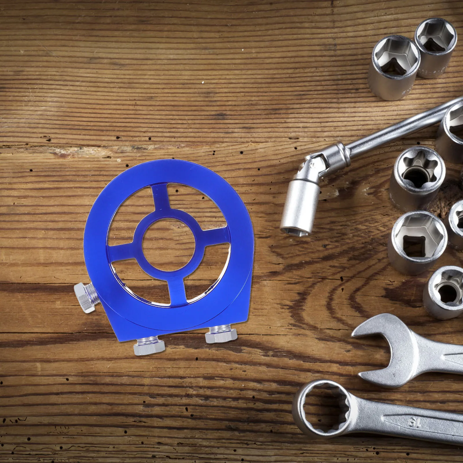 

Universal Oil Cooler Adapter Aluminum Alloy Sandwich Plate Thread Kit For Car Engine Temperature Gauge Durable Corrosion