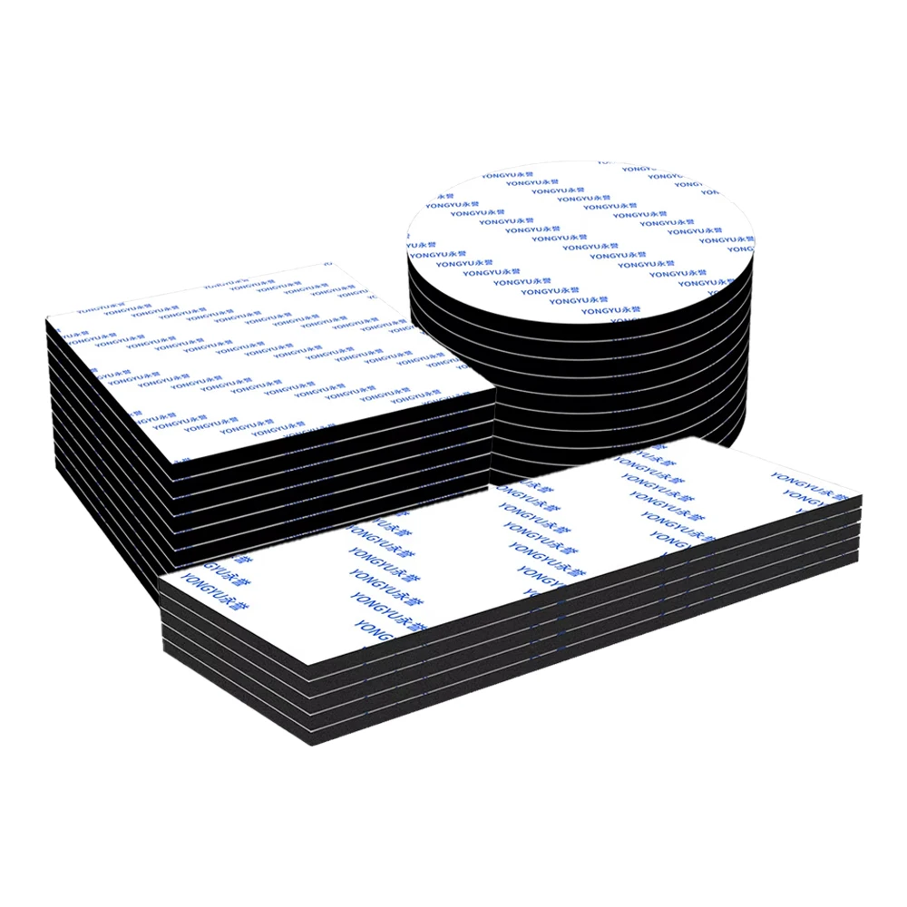 Die-Cut EVA Black Double-Sided Tape Round Square Simple And Easy To Use Household Fixed Carpet Paper Towel Rack Album Sticker