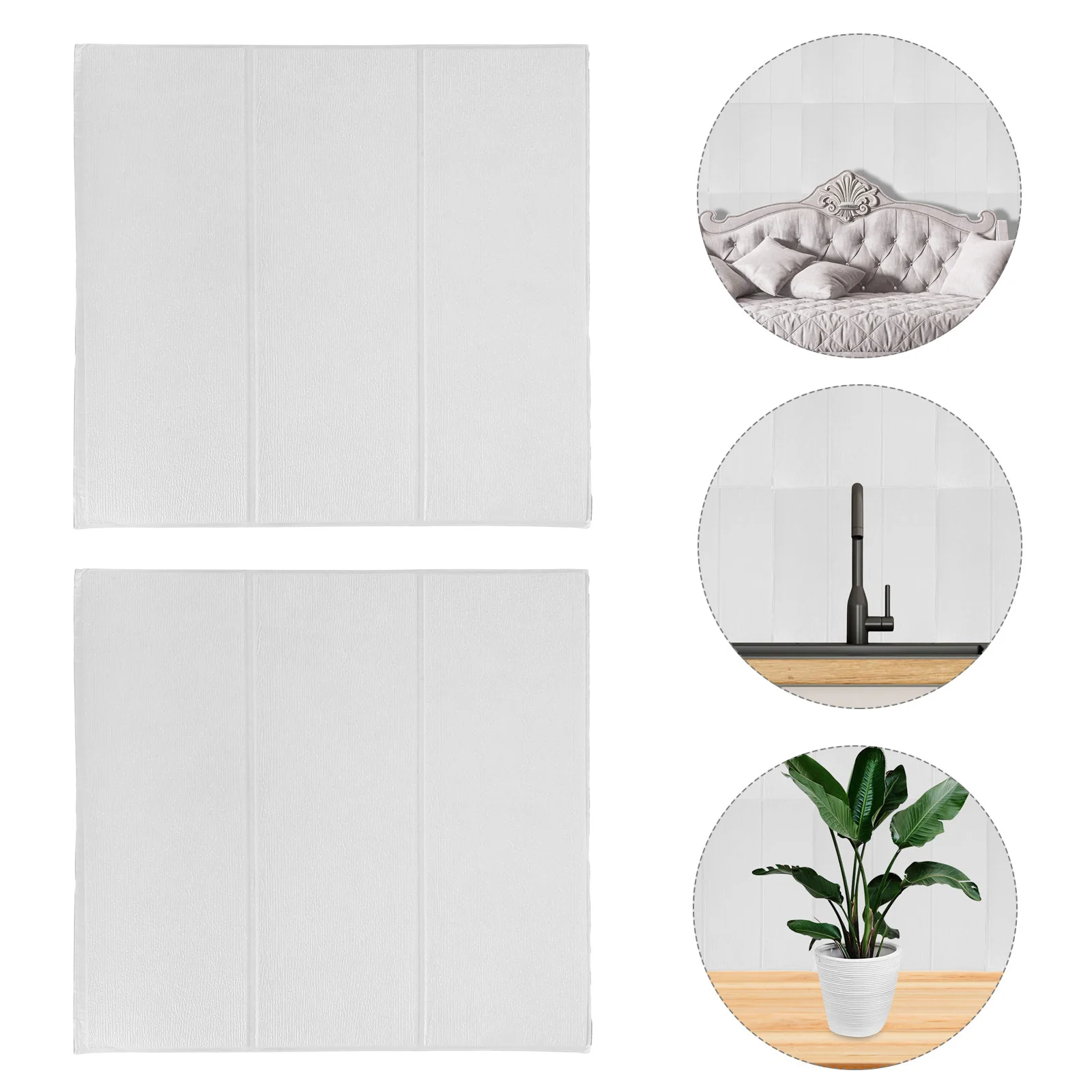 

20Pcs 3D Simulation Wall Decals Self Adhesive Faux Brick Wallpaper Realistic Peel and Stick for Living Room Bedroom Kitchen