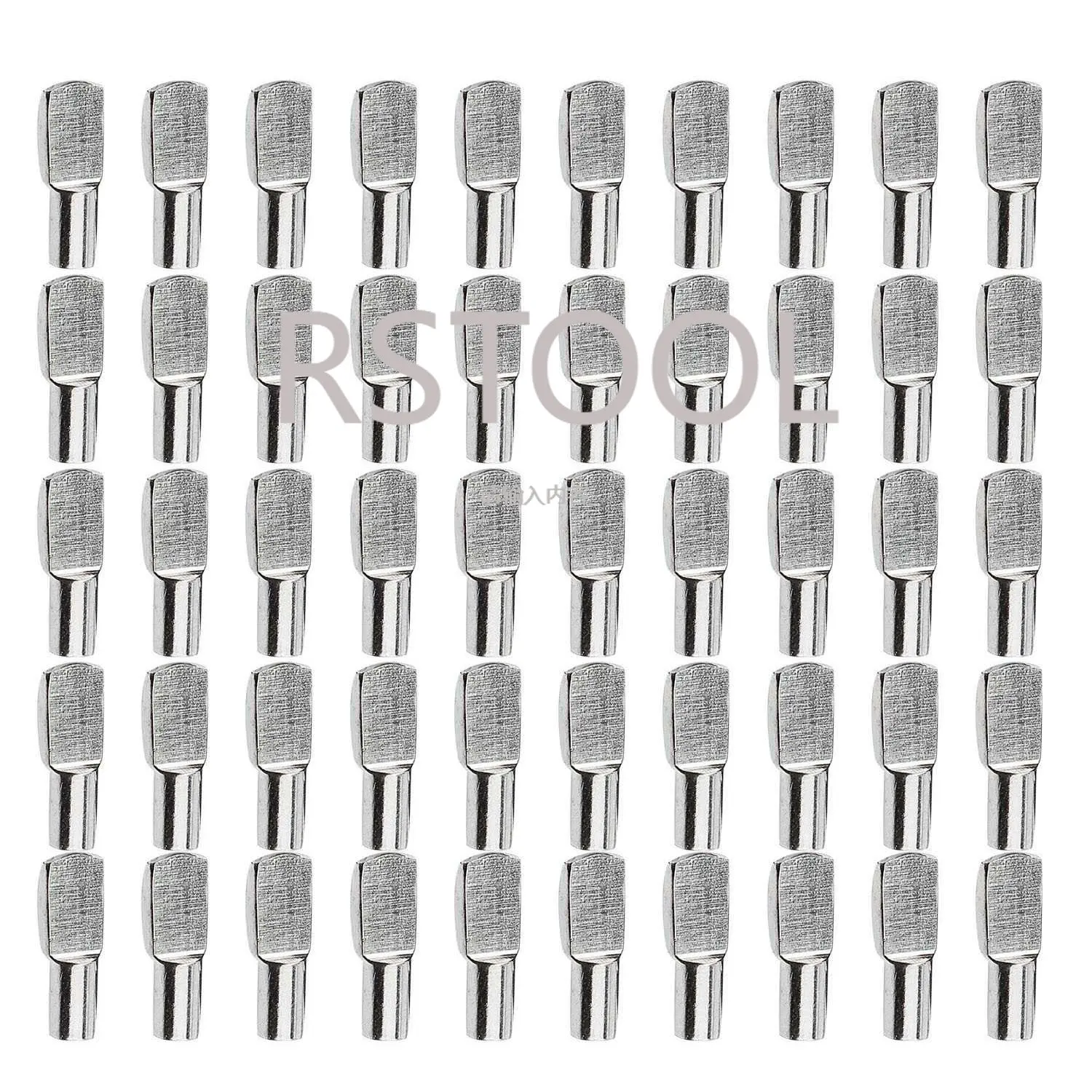 Hot 50PCS 5mm Shelf Pins, Spoon Shape Cabinet Furniture Shelf Support Pegs Nickel Plated shelf pins