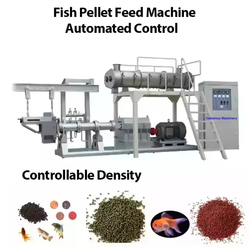 CE Certified PLC Controlled Engine & Motor Driven Stainless Steel Fish Pellet Feed Making Machine 120-150kg/h