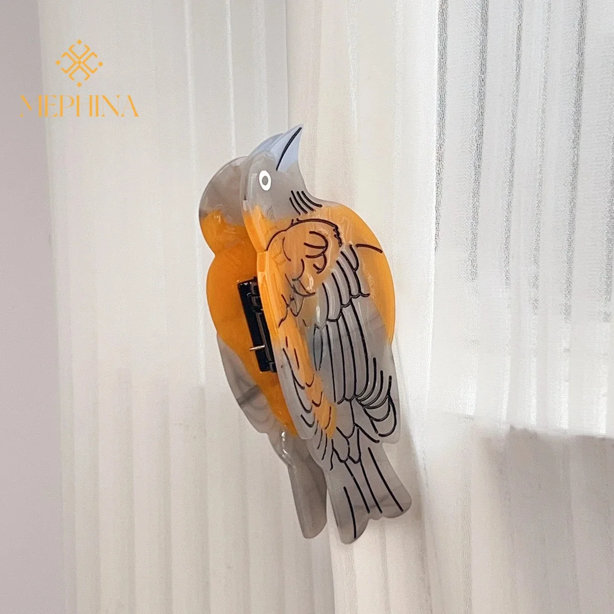 MEPHINA Unique Hair Claw Clip Birds Eagle Hair Claws Oriole Bird Claws Owl Hair Claws Accessories for Women