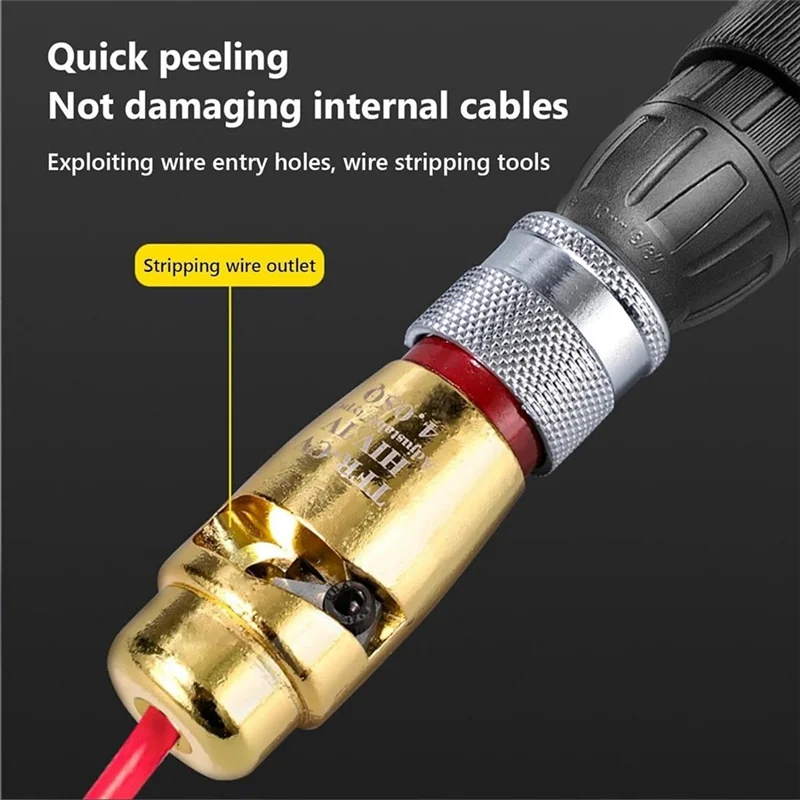 

A21Q -Electric Wire Stripping And Twisting Tool,Cable Quick Stripping And Connector,Electric Wire Stripper Electrician Tool