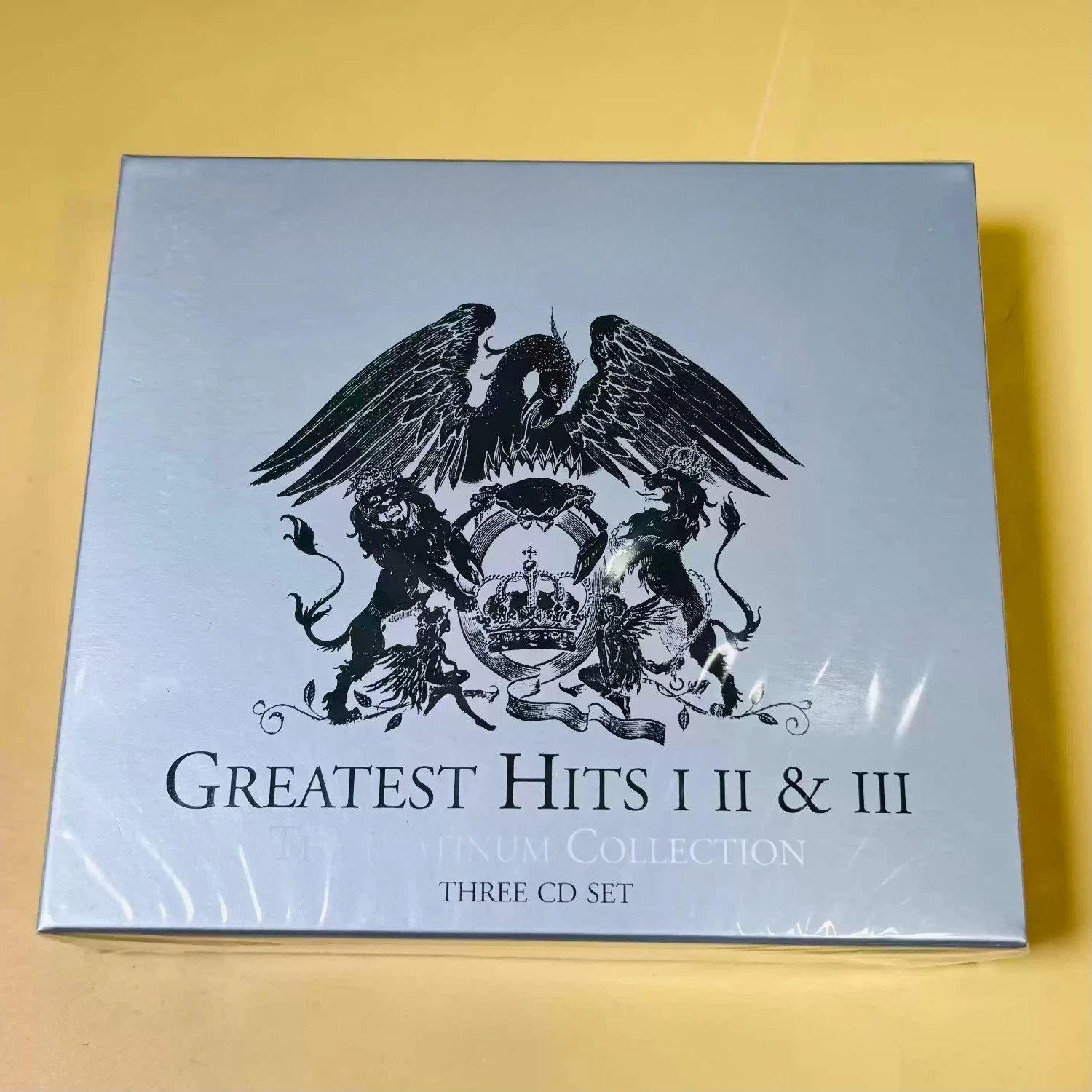 

Classic Rock Compilation Music CD Vintage Royal Crest Style Cover Premium Collectible Record for Rock Music Enthusiasts