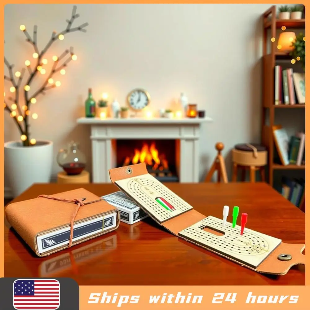 

Традиционный деревянный набор для игры в кридж с картами и 6 бусинками – увлекательная настольная игра для взрослых и детей