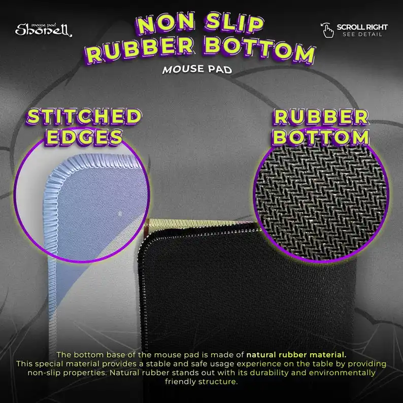 لوحة ماوس Mew Pokémon - سجادة مكتب سحابة سحابية أسطورية لطيفة، فن Mew العائم باستيل، ديكور هدية ألعاب Kawaii