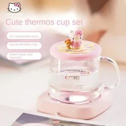 2024 New USB Warmer Cup Hot Drinks Cup Door Mat Insulation 55°C Heated Heating Stand Office Beverage Thermos Mug