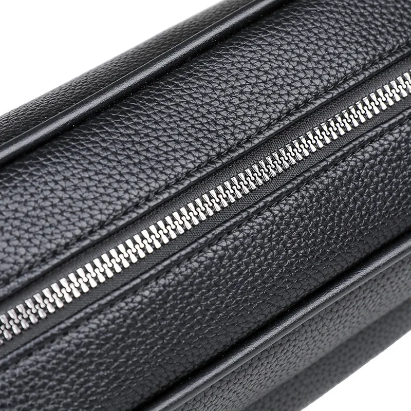 Pochette de jour en cuir PU souple pour hommes, sac à main d'affaires pour hommes, porte-cartes masculin durable, sac à main de haute qualité, mode