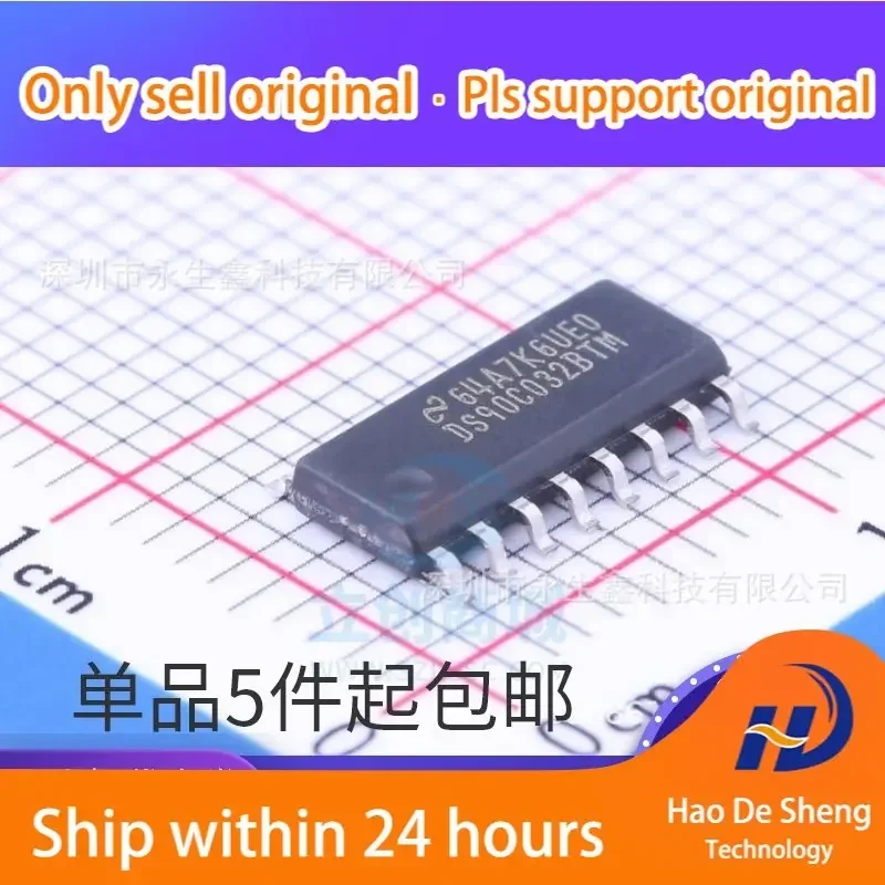 

10 шт./лот DS90C032BTM SOP16 LVDS четырехканальный CMOS дифференциальный приемник новый оригинальный в наличии