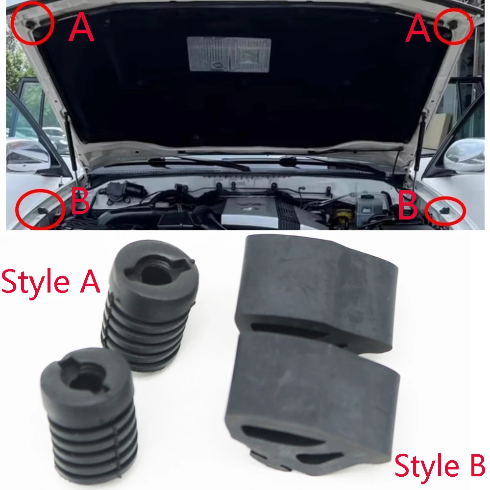 Hood Bumper Rubber Stopper Buffer Shockproof Cushion For Lexus LX470 UZJ100 Toyota 4Runner Hilux N140 Surf Land Cruiser LC100