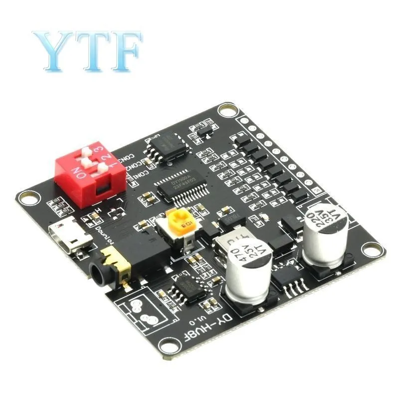 DY-HV8F 12V/24V Power Supply 10W/20W Voice Playback Module Supporting Micro SD Card MP3 Music Player For Arduino