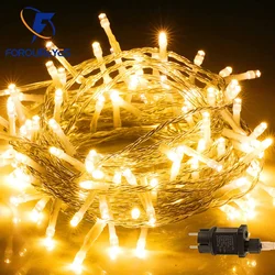 LED Christmas Fairy Lights Waterproof 10M-100M 8 Modes 24V-36V Holiday Wedding Party String Decor For Lighting Celebration