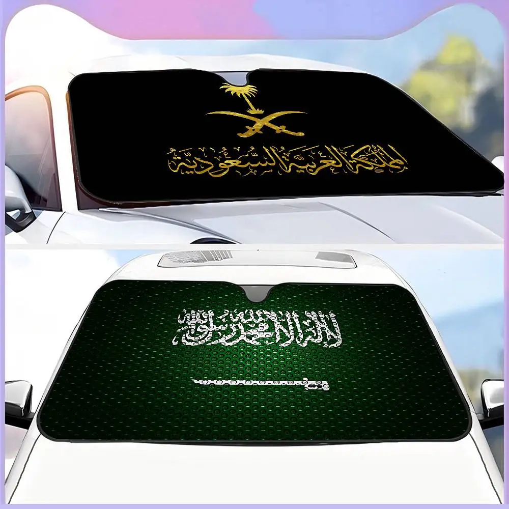 

Kingdom Of Saudi Arabia Flag Car Windshield Sunshade Cover Foldable Automotive Sun Shade Visor Window Uv Reflector Cars