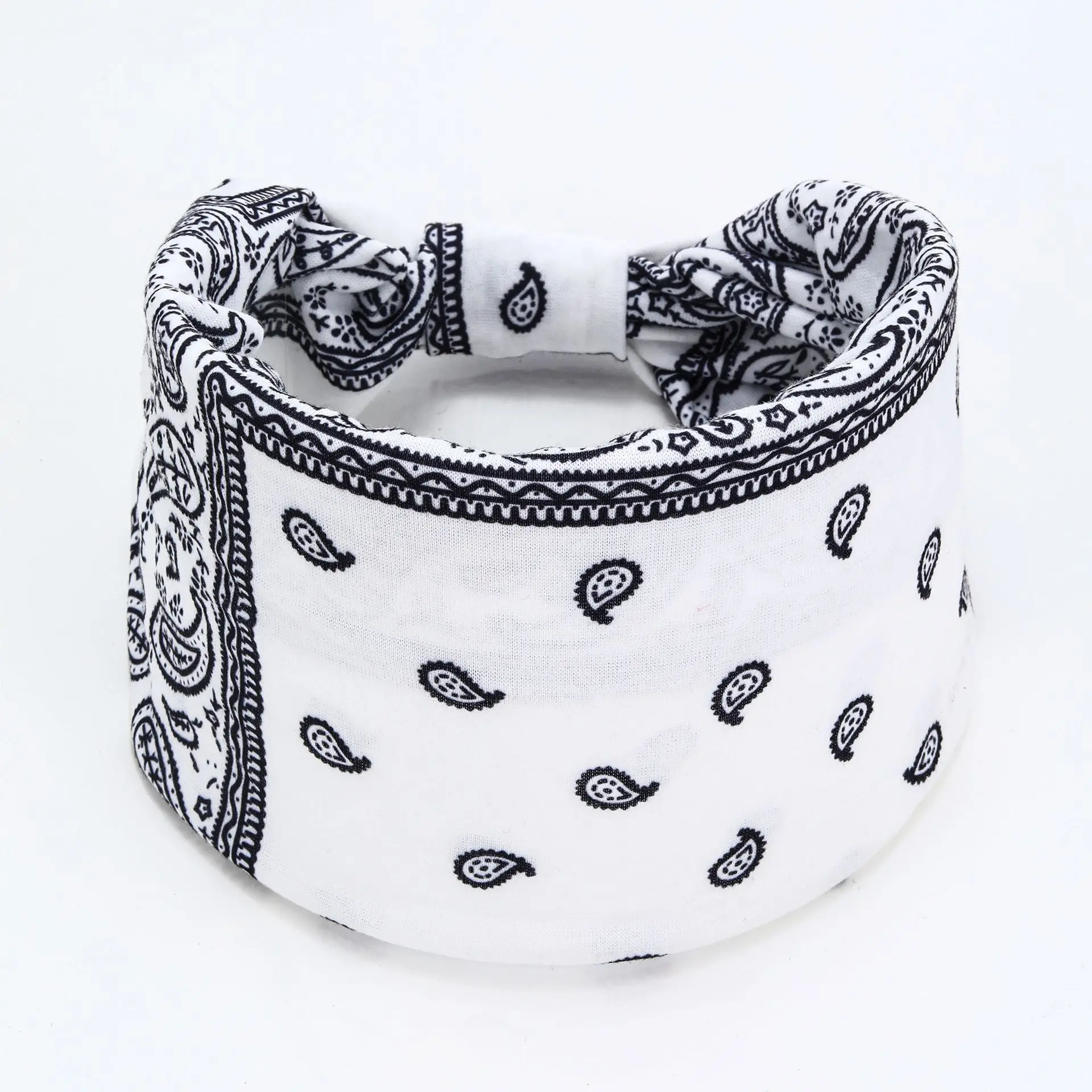 New Bohemian Cashew Yoga Exercise Headband Anti Sweating Absorbing Elastic Cotton Headband Knotting Headband Styling Accessories