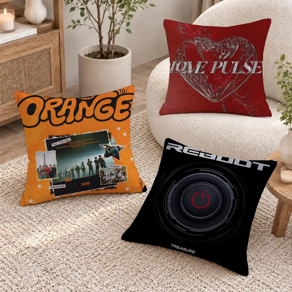 Hot Band Treasure Cushion Cover Short Plush Pillow Cover, Washable Wrinkle-Resistant for Sofa Bedroom Decor Gift