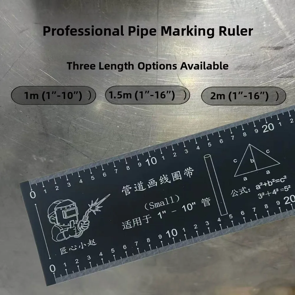 1 Stück 1-6 Zoll Rohrdurchmesser-Messband, Rohrvermesserungslineal, Rohrfitting-Ring, Millimetergenaue Messungen – Detail 9