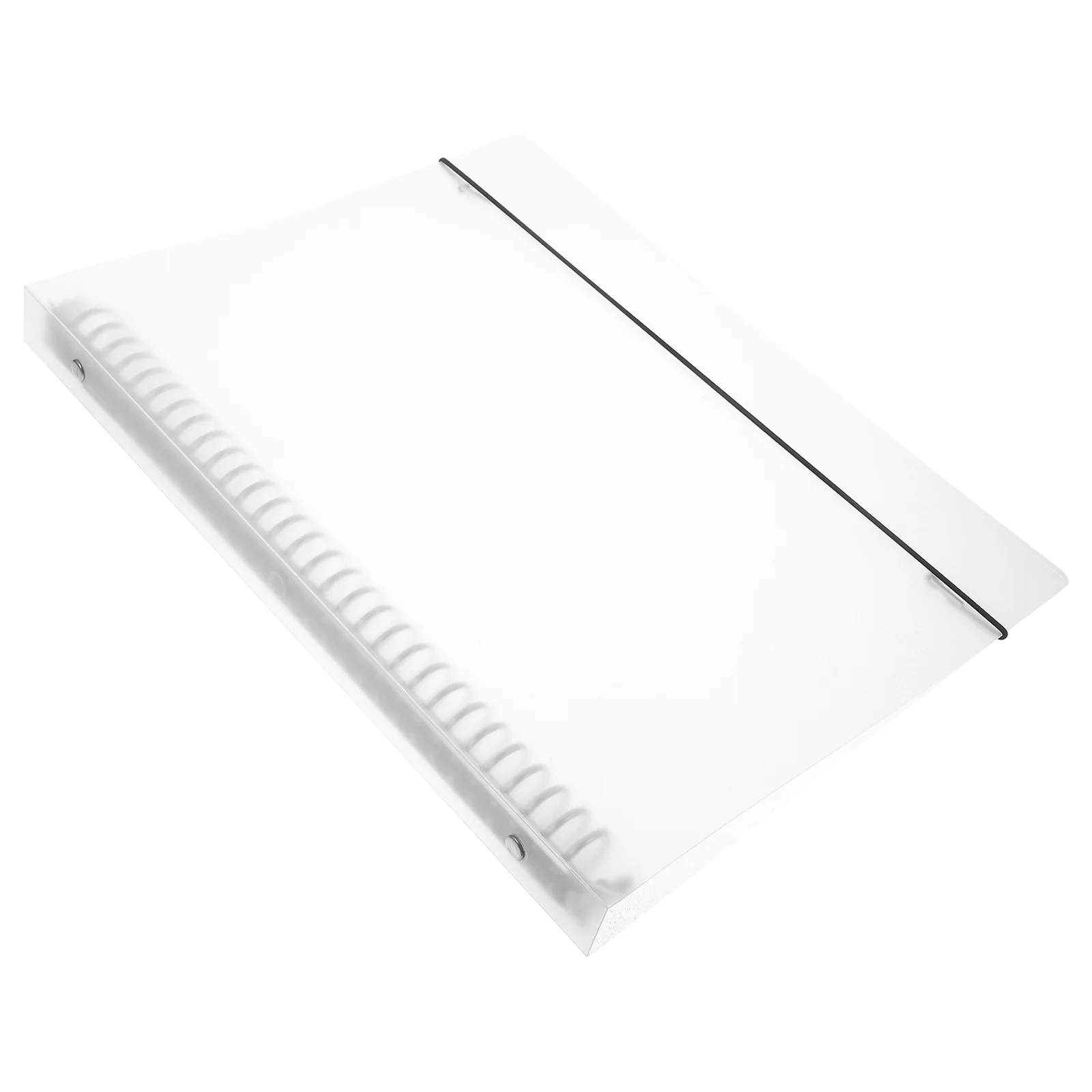 

Transparent PP Binder Cover Loose Leaf Notebook Shell Anti-Scratch Dirt Resistant Planner Journal Organizer