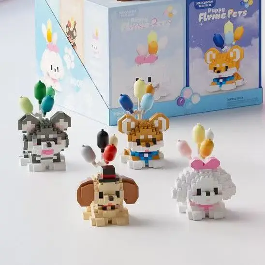 Cat Dog Micro Building Block Puzzle Animals Assembling Bricks Home Decoration Diy Toys for Children 6 to 12 Years Kids Girl Gift