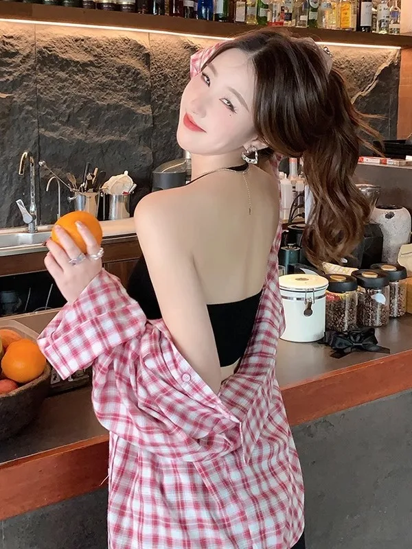 White Strapl Brtte with Chest Pad Beautiful Ba Underwear ort Base Tank Top Women Summer Outdoor Wear Inner Match Ba...