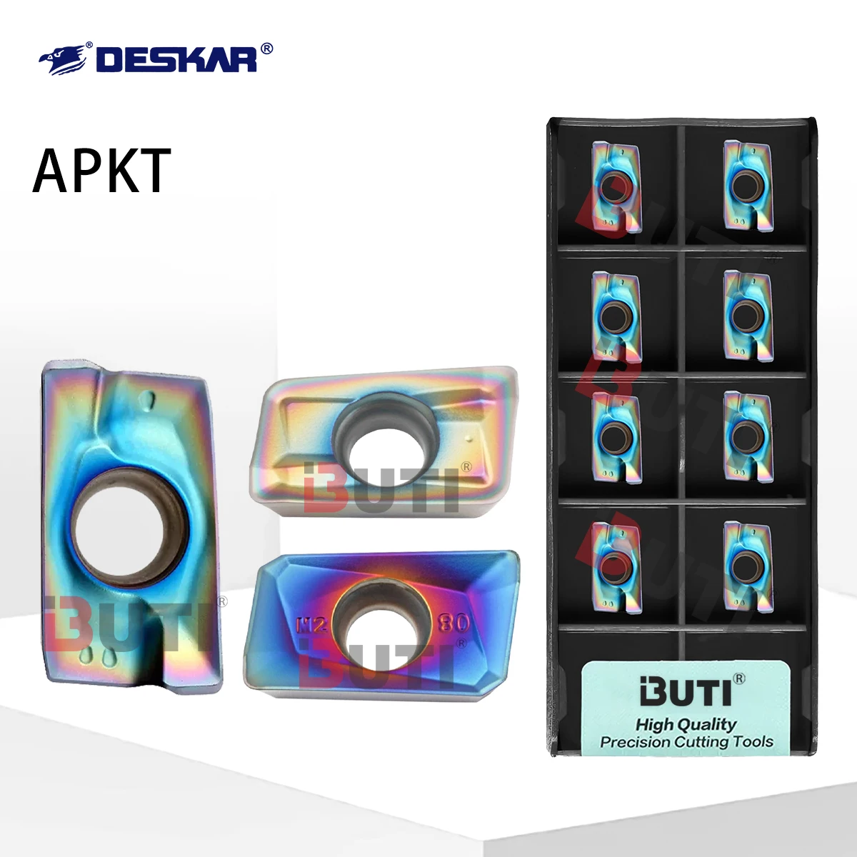 

APMT1135/1604PDER-XM Nano Blue High Hard Alloy Blade Processing and Milling Machine CNC Seven Color Quenched Steel Milling Cutte