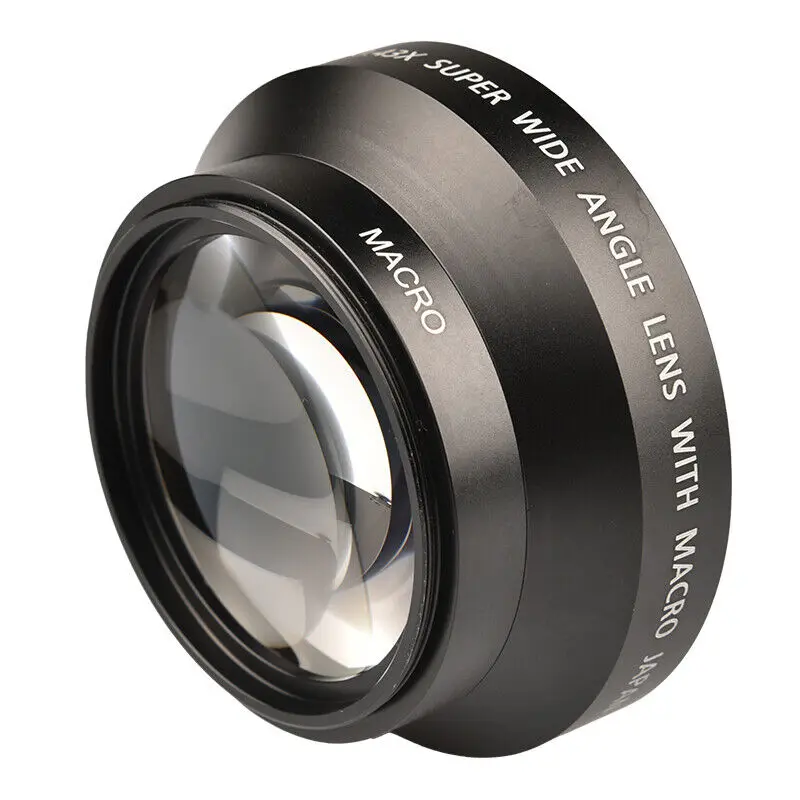 62mm 67mm 72mm 0.43X HD Super Wide Angle Lens Extension W/ Ditachable Micro Lens