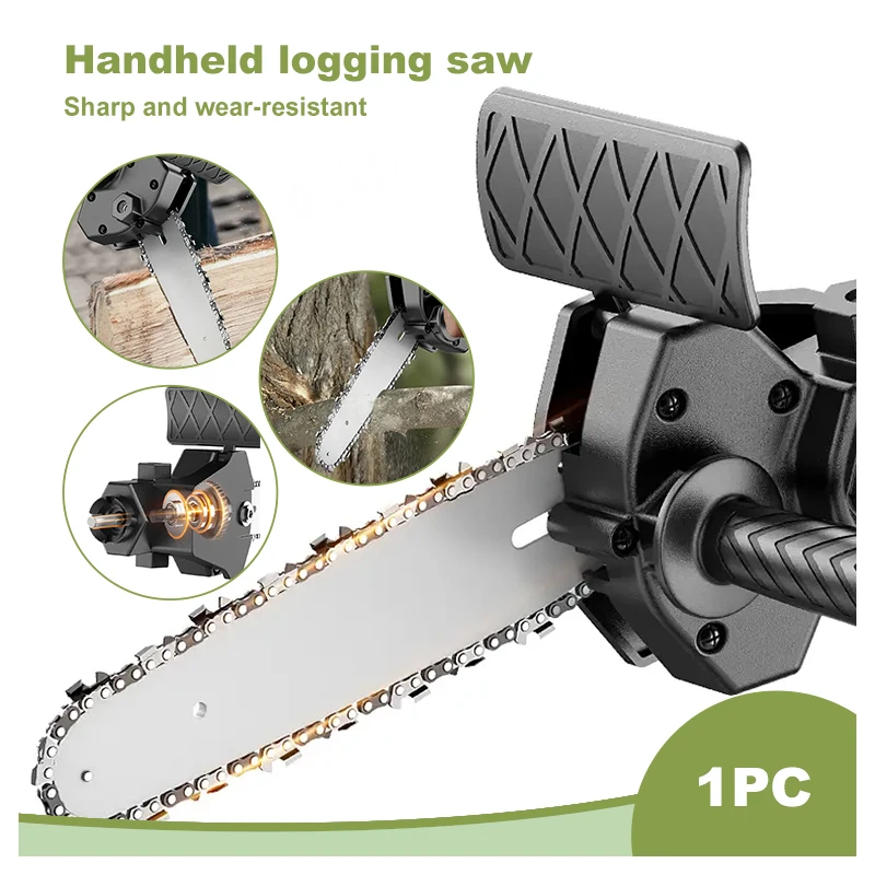 4/6 Inch Electric Drill Modified To Electric Chainsaw adapter Tool Portable Conversion Head Kits Woodworking Pruning