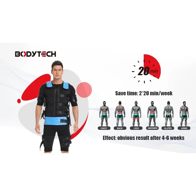 

Мощный заводской Ems Fitness перезаряжаемый радиостимуляционный костюм для домашнего использования, электрическое облегчение боли для похудения, мышечное усиление