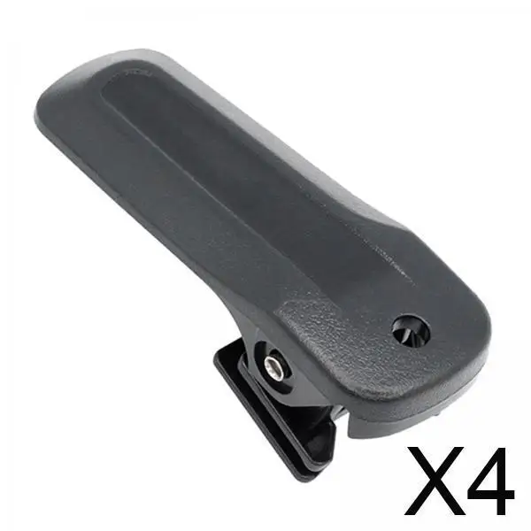 

4xWalkie Belt Clip Black Replacement, Handheld Belt Clip for Tk-u100 Easy to Use Portable Professional
