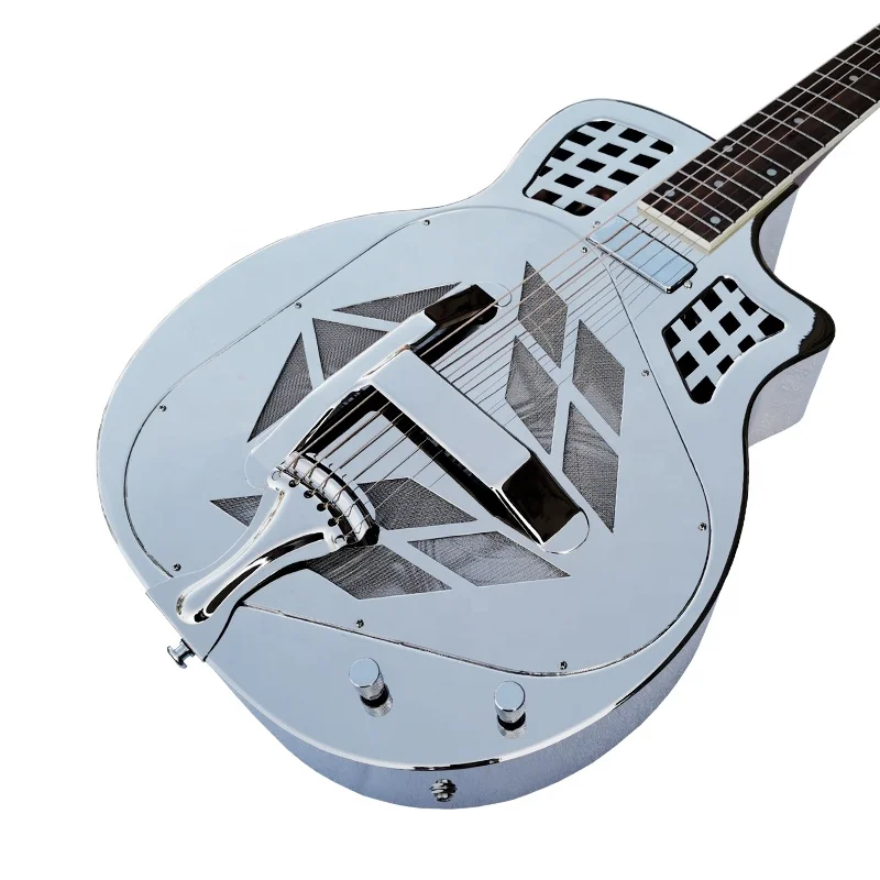 Aiersi brand acoustic-electric resonator guitar great sound quality resonator guitar for new and ecperienced resonator musicians