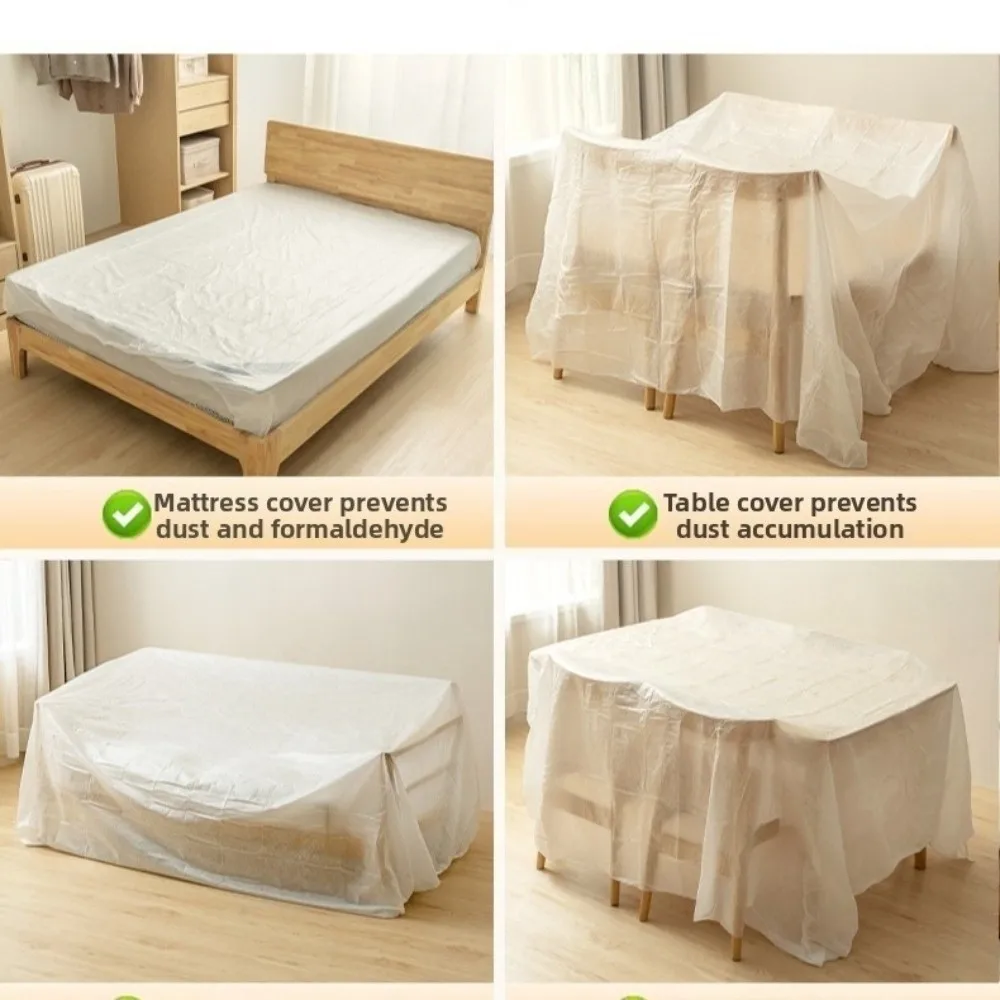 Elastic Disposable Dust Covers Drawstring Waterproof Dust-proof Cover All Wrapped Large Size Dustproof Film