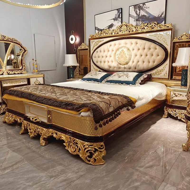 Italian French Neoclassical Fabric Sofa European Style Villa Court Large Apartment Living Room Luxury Furniture