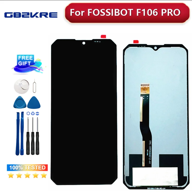 

100% Test Original F106 Pro For FOSSIBOT F106 PRO LCD Display Touch Screen Digitizer For FOSSIBOT f 106 Pro Assembly Replacement