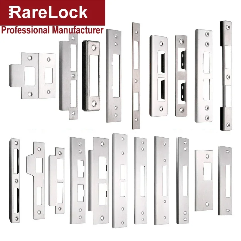 Door Lock Plate Clip Stainless Steel for Gate Home Bedroom Bathroom Door Hardware HA1021 H