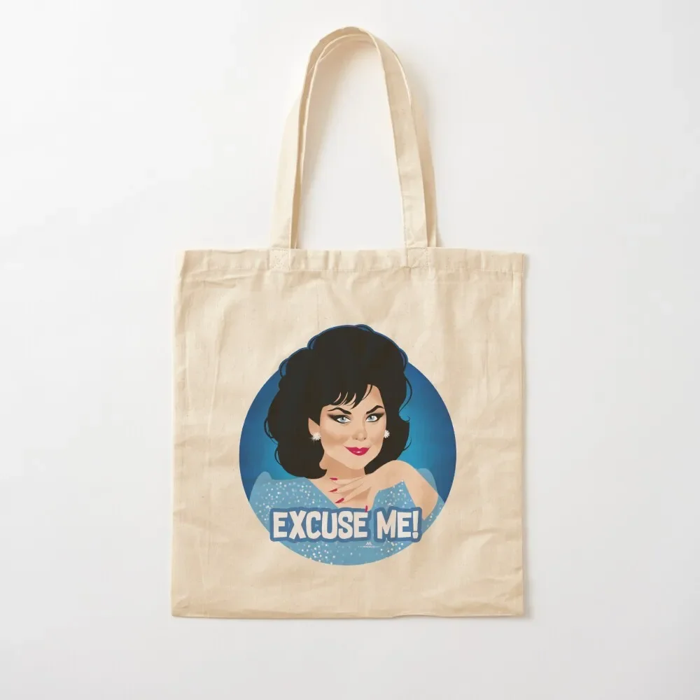 

Excuse me! Tote Bag Fabric bag Canvas shoulder bag Woman shopper personalized tote