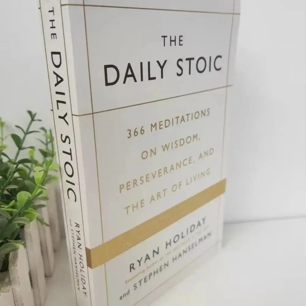 كتاب ستوك يومي ورقي 2024 متعدد الأغراض محمول فن المعيشة Libros متعدد الوظائف The Daily Stoic