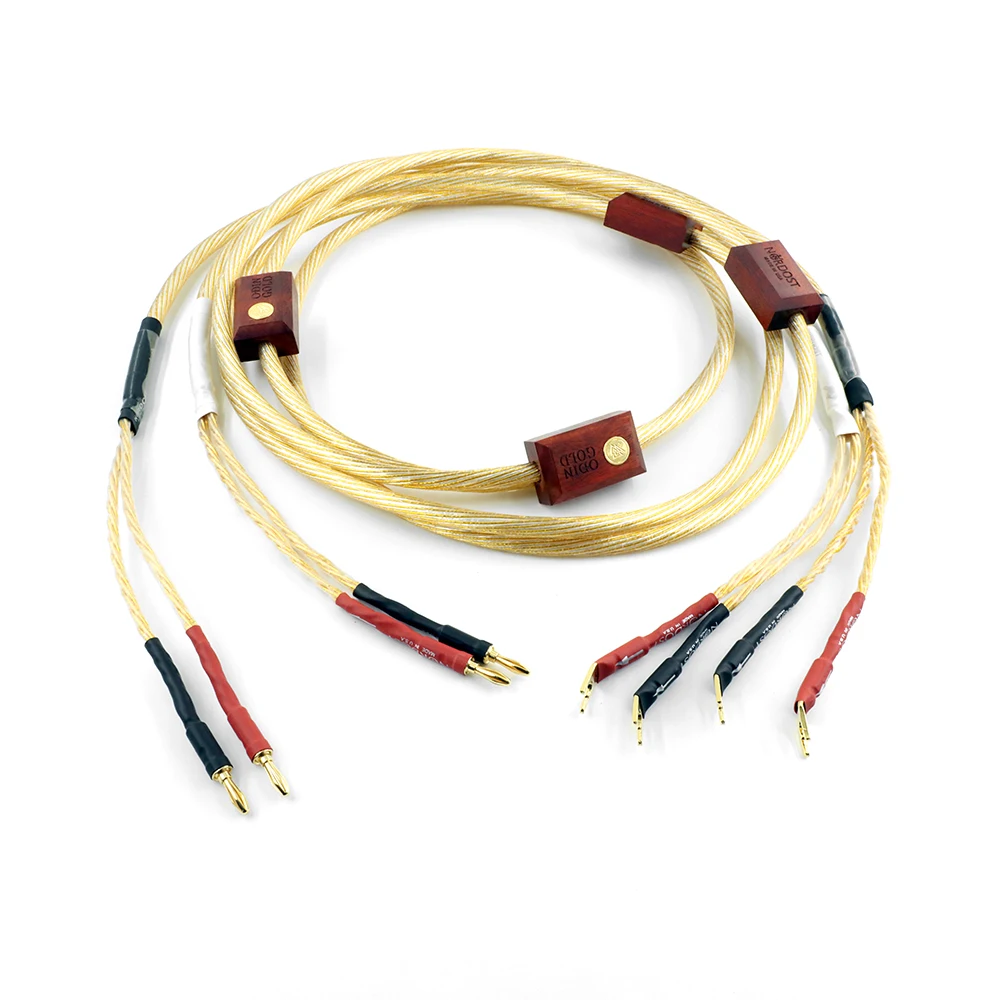 

Nordost Odin Gold Speaker Cable OFC sterling silver flagship audio cable HiFi speaker amplifier audiophile wire with Gold-plate