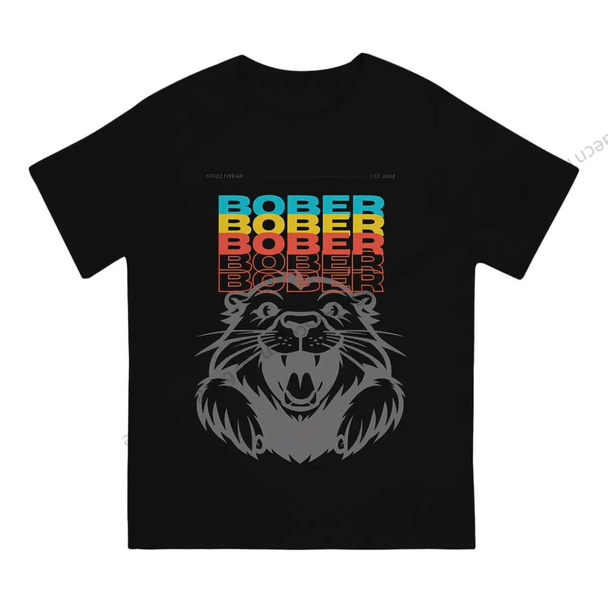 Bober Bóbr Polish Beaver Meme Tshirt Graphic Men Tops Vintage Summer Cotton Clothing T Shirt