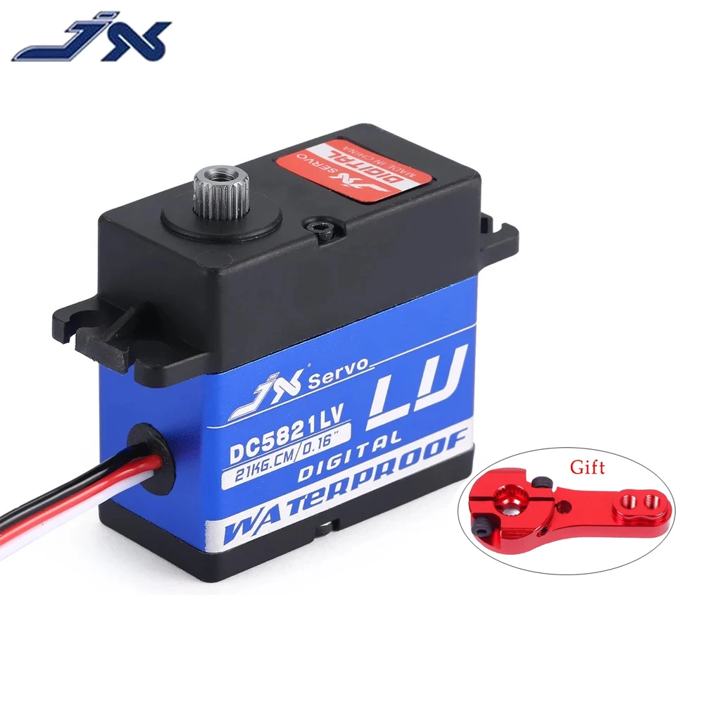 Jx dc5821lv 4,8-6,0 v 20kg großes Drehmoment wasserdichtes Metall getriebe digitales kernloses Servo für RC Car Crawler Trx4 Baja Boot Roboter Spielzeug