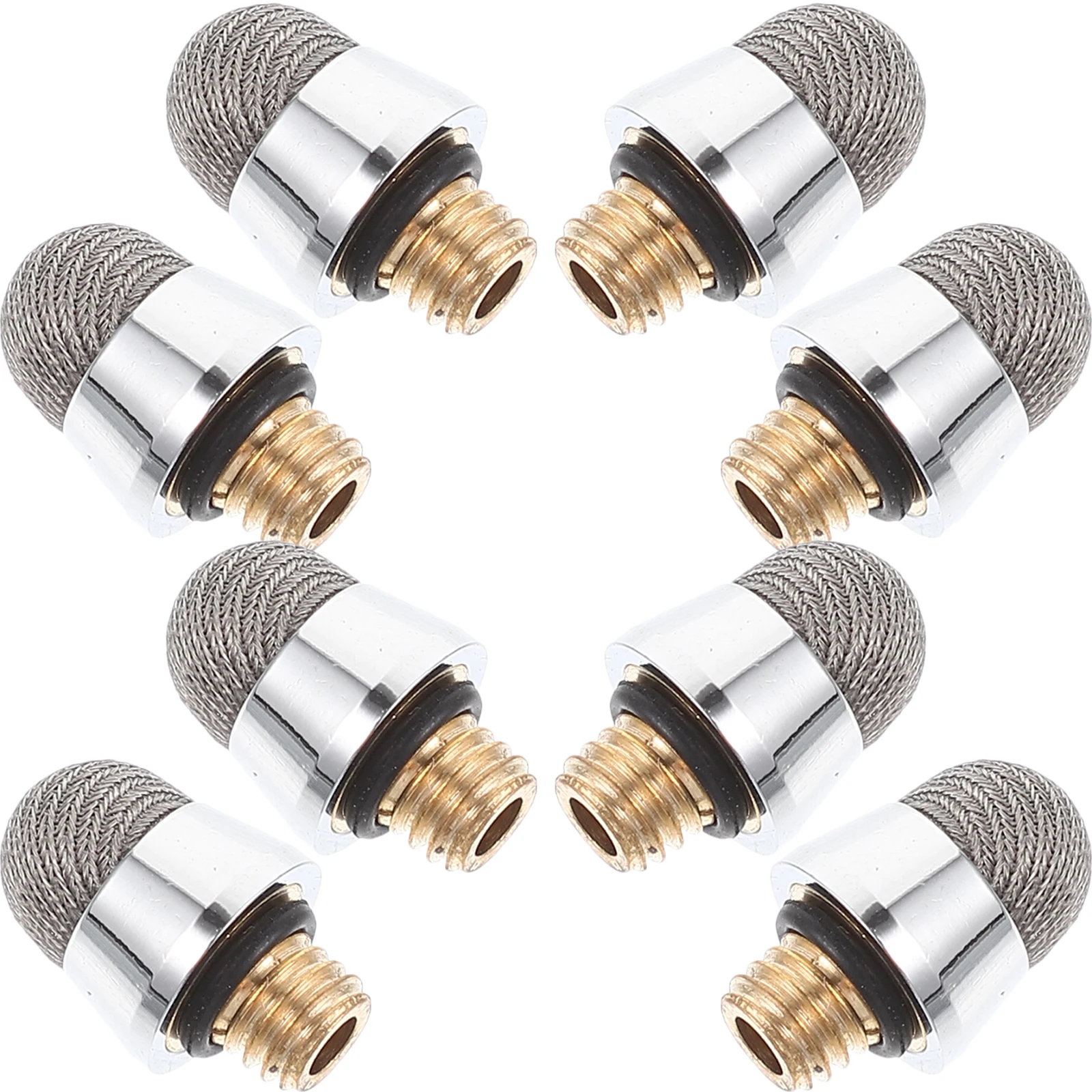 

8pcs Capacitive Pen Tip Stylus Tips Copper Stud Cloth Head Fiber Universal Nibs Touchscreen Conductive Silver Easy Install