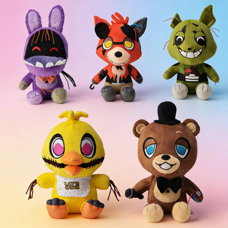 

New Arrival Withered Bonnie Series Pirate Dog Plush Doll Collectible Trendy Toy Desktop Ornament Room Decoration Gift