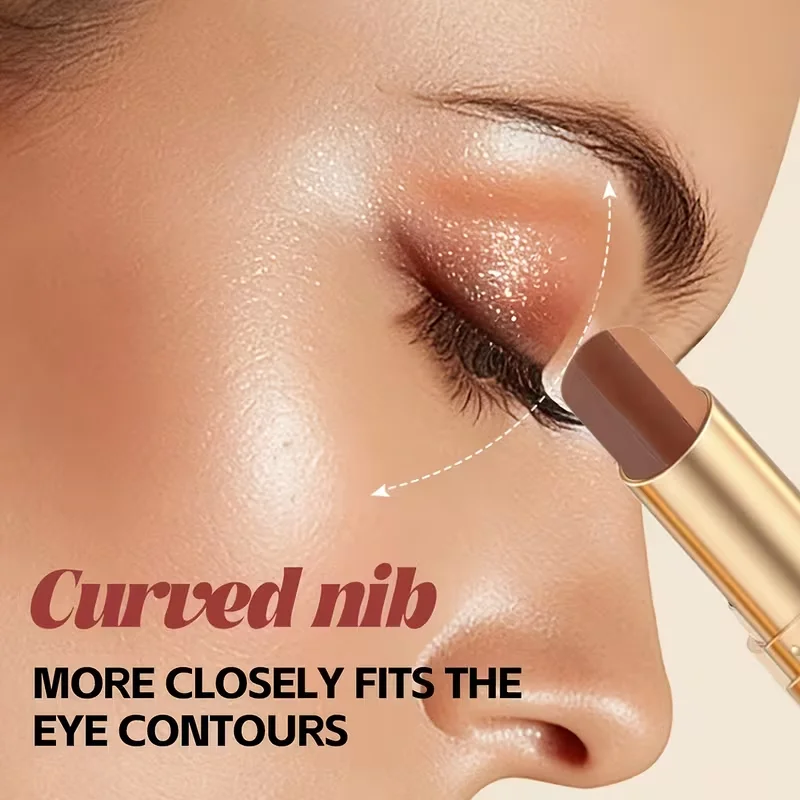 High-Temperature Resistant Makeup OPE Triple Color Eyeshadow Stick Commuting and Dating Eye-Enhancing Eyeshadow Pencil