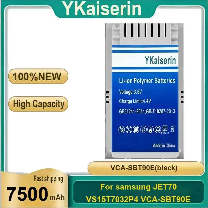 Pet Vacuum Cleaner Battery Vca-SBT90E Black 7500Mah For Samsung JET70 VS15T7032P4