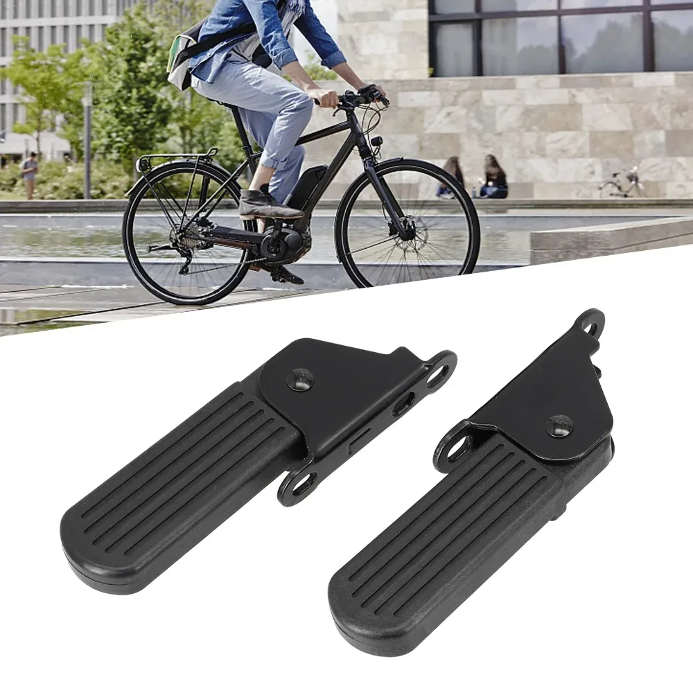 1pair Folding front footrest for electric bicycles, compatible with Yadea, Aima, Xiaofeixiang L3 footboards